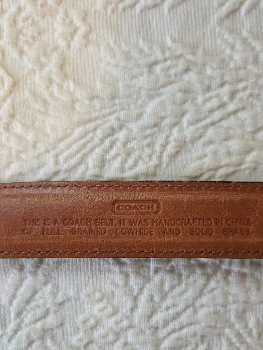 Coach belt 100%